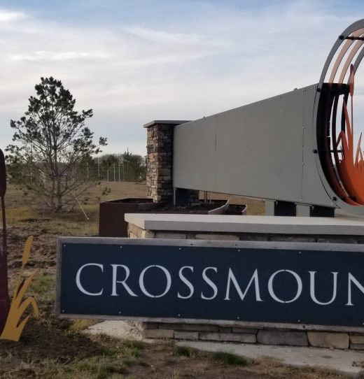 Crossmount Entry Sign