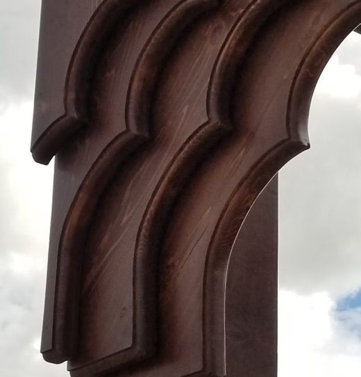 Close-up of Wedding Garden Arch