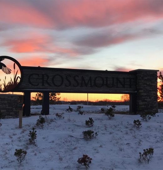 Entry Sign at Sunset