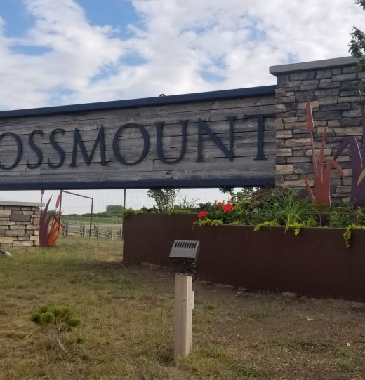 Crossmount Entry Sign