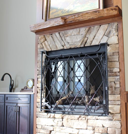 Fireplace in Foyer/Waiting Area of Manor House (Crossmount Centre for Healthy Aging)
