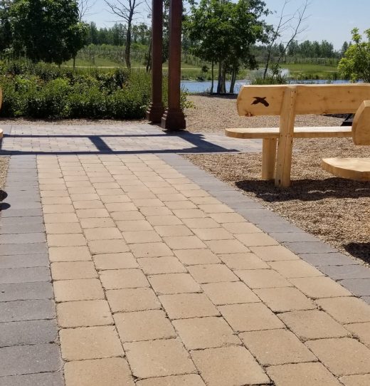 Wedding Garden Bench Detail
